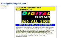 Desktop Screenshot of alldigitalsigns.net